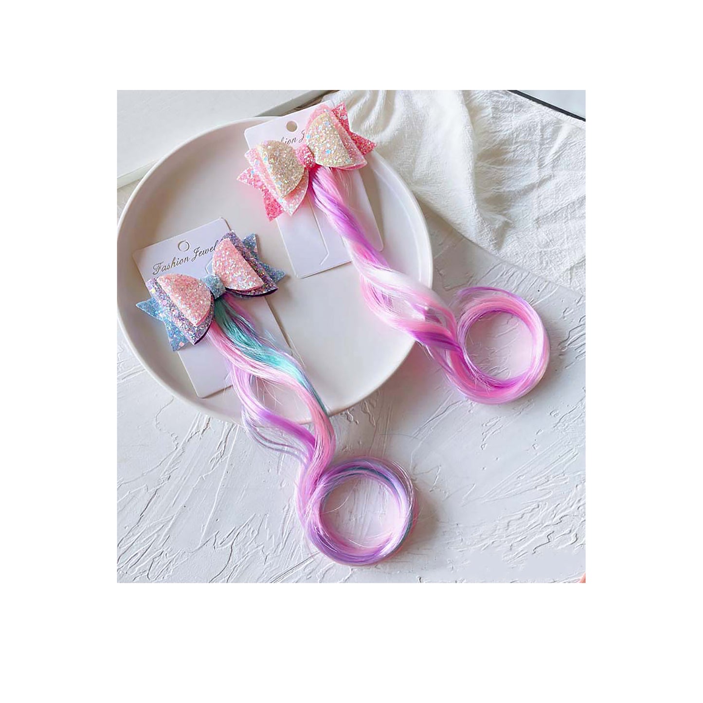 WIG RIBBON HAIR DECORATION 21015-25 (12PC)