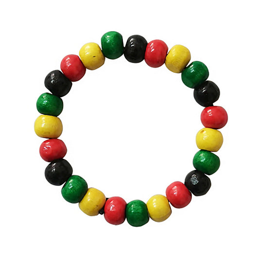 RASTA MULTI COLOR BALL BRACELET 2908-15 (12PC)