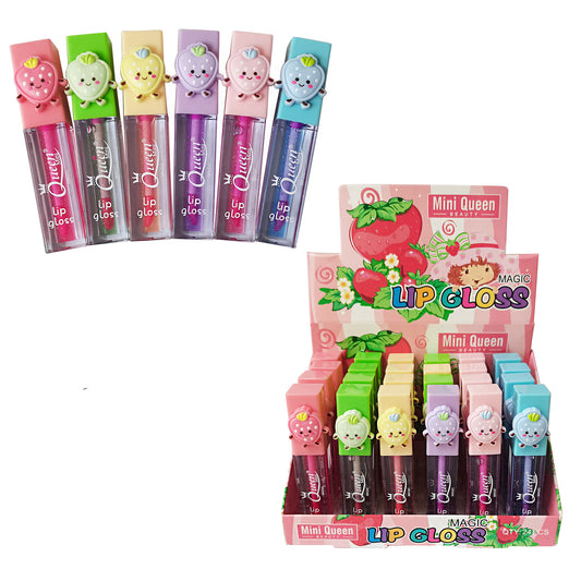 MINI QUEEN FRUIT LIP GLOSS 9018 (24PC)