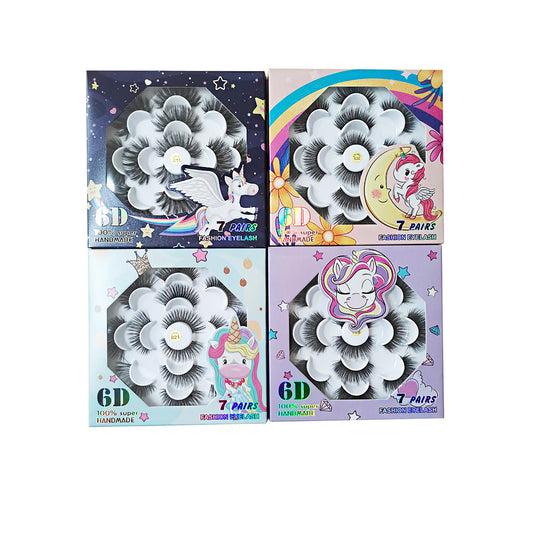 6D UNICORN FAKE EYELASHES EL2625-33 (12PC)