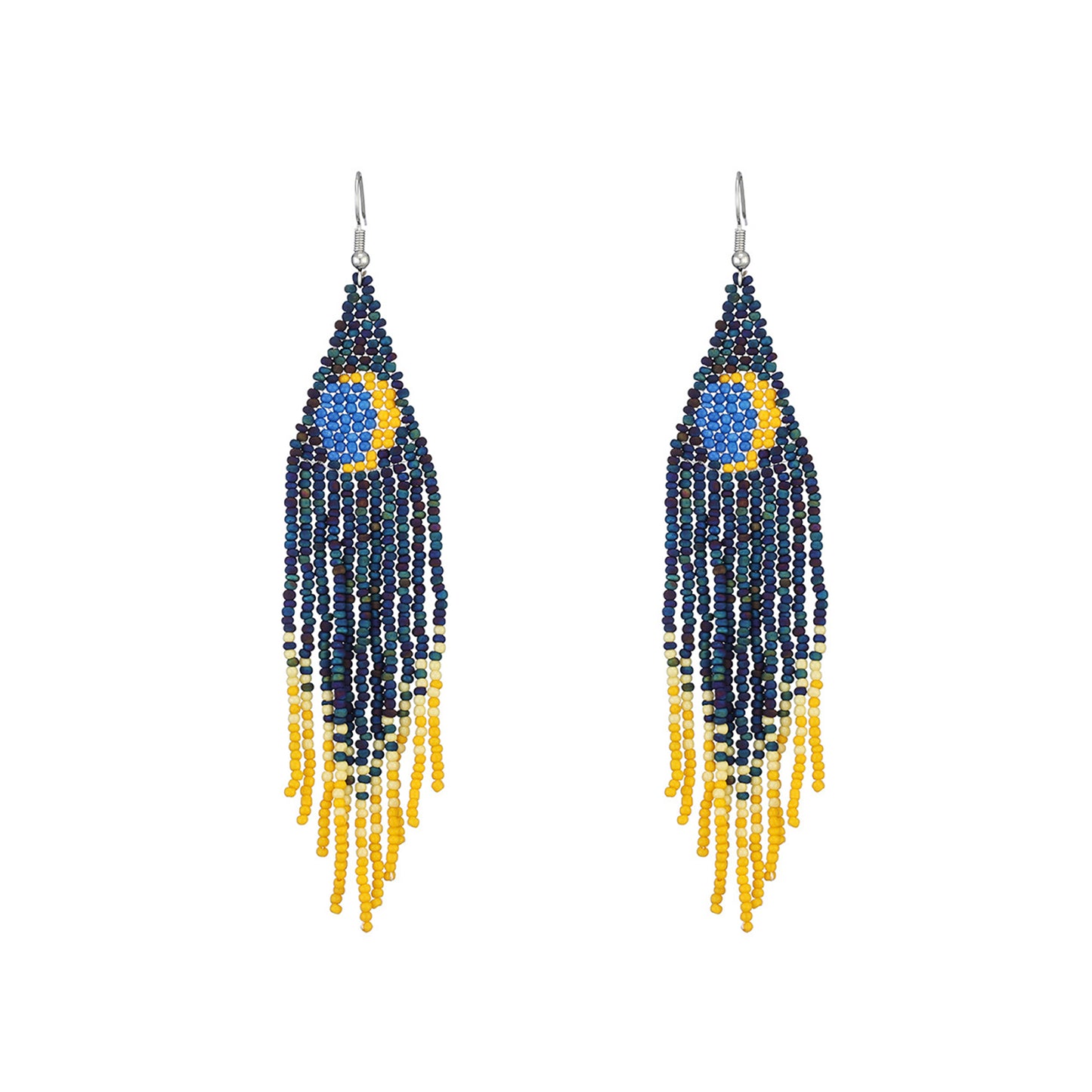 FRINGE MOON CRESCENT BEAD EARRING ER2829-22 (9PC)