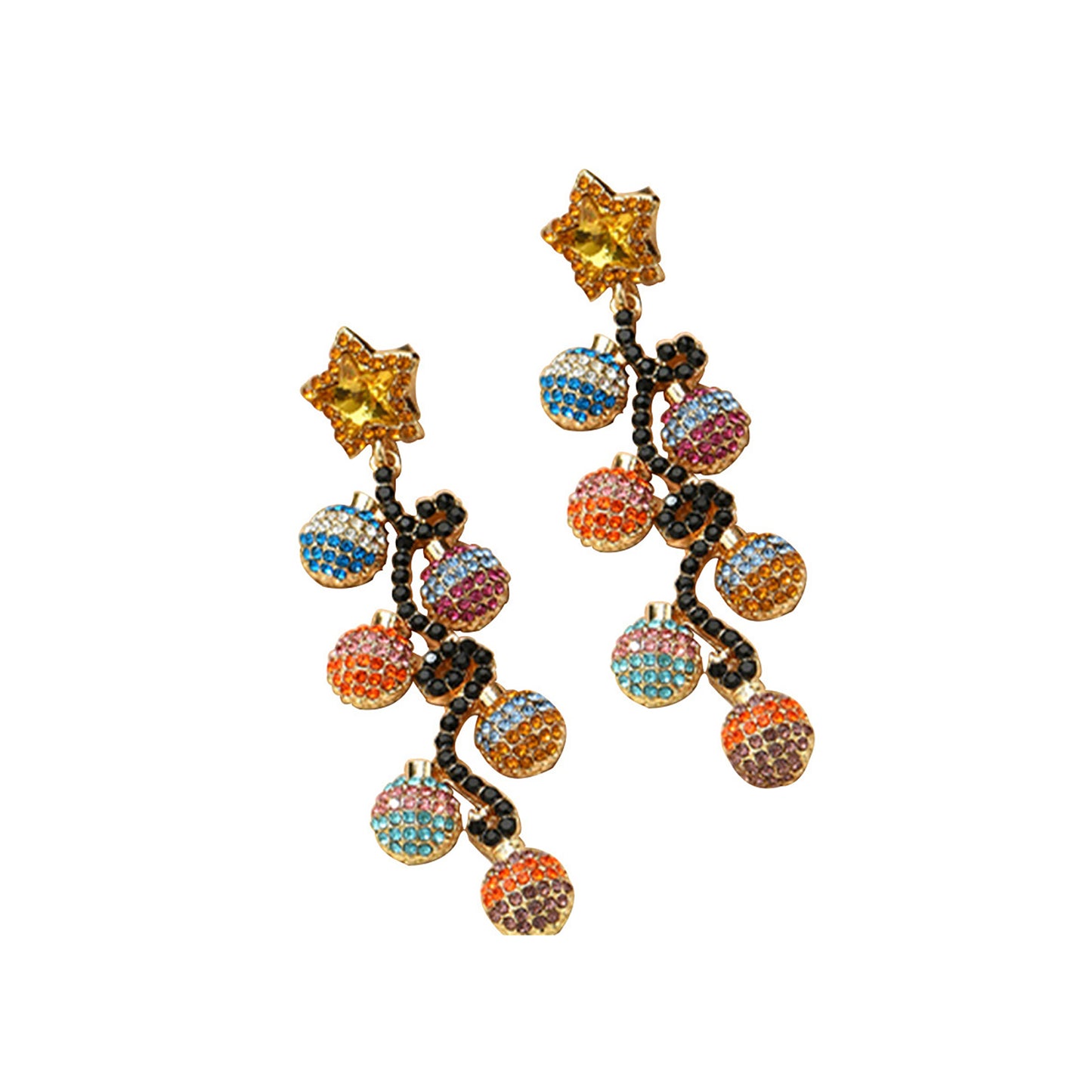 CHRISTMAS LIGHT EARRING 2913-28 (12PC)