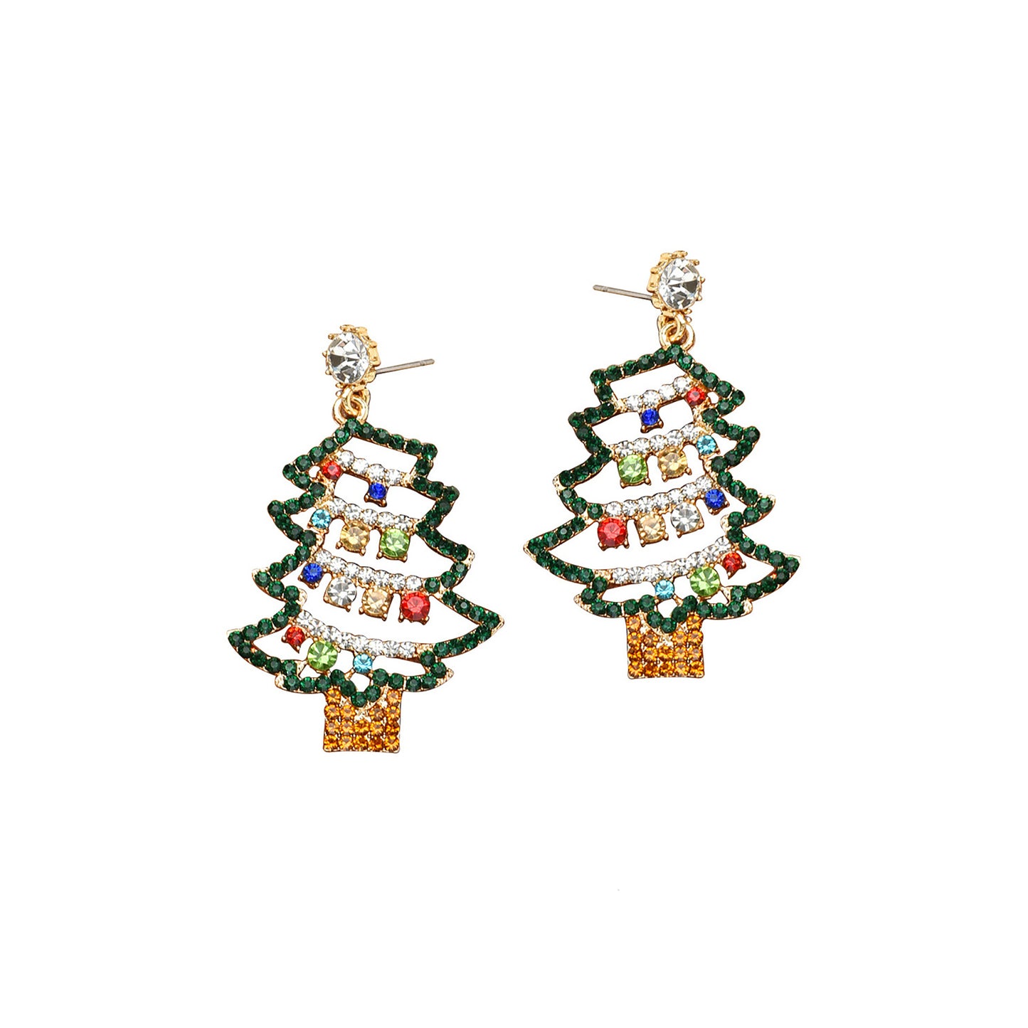 CHRISTMAS TREE EARRING 2913-29 (12PC)