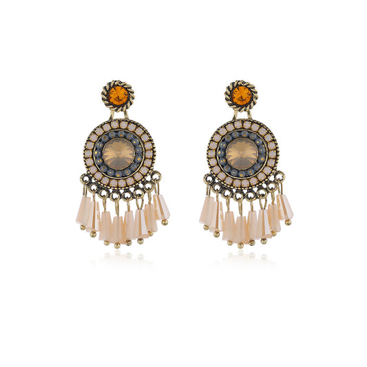 CIRCLE BEAD EARRING 904-18 (12PC)