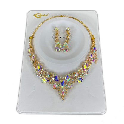 CRYSTAL NECKLACE EARRING SET 364 (2PC)