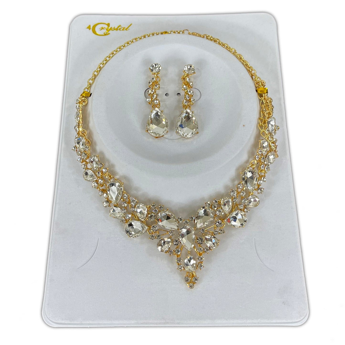 CRYSTAL NECKLACE EARRING SET 364 (2PC)