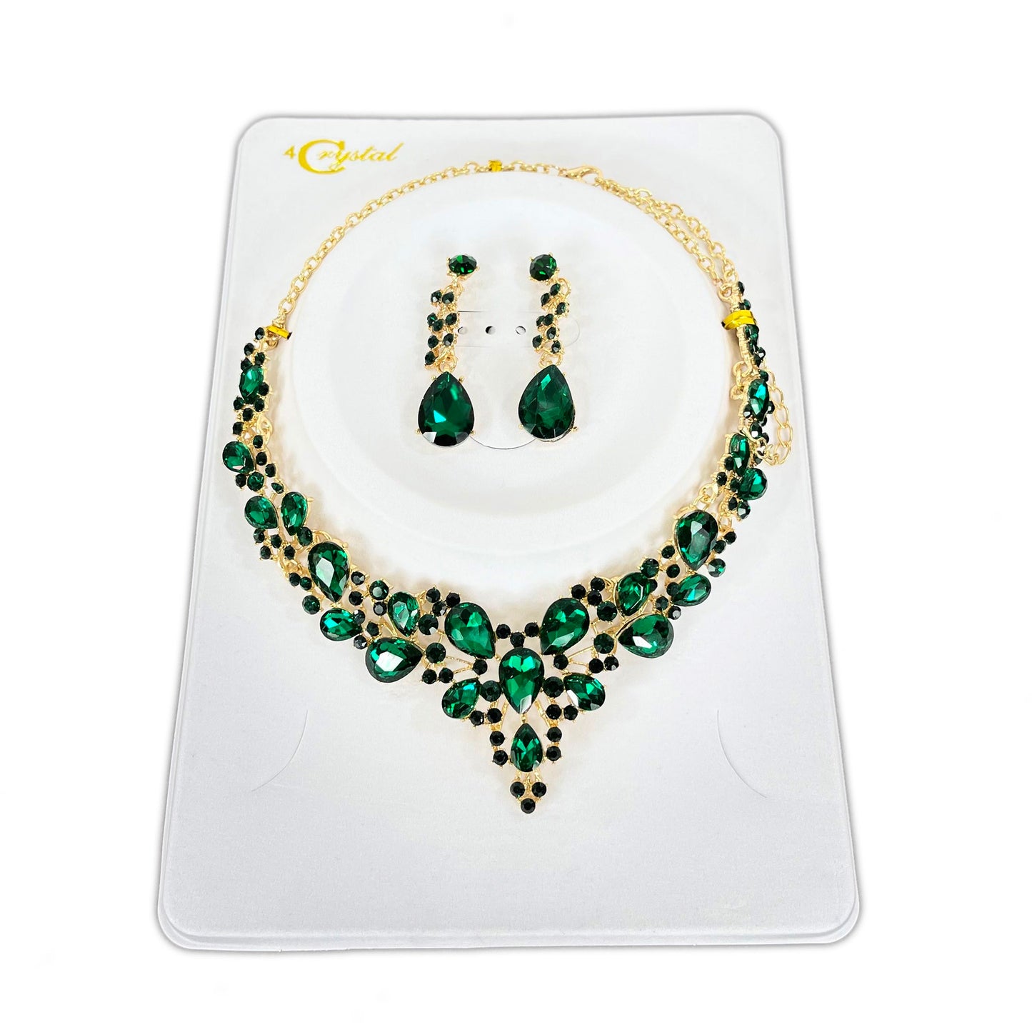 CRYSTAL NECKLACE EARRING SET 364 (2PC)