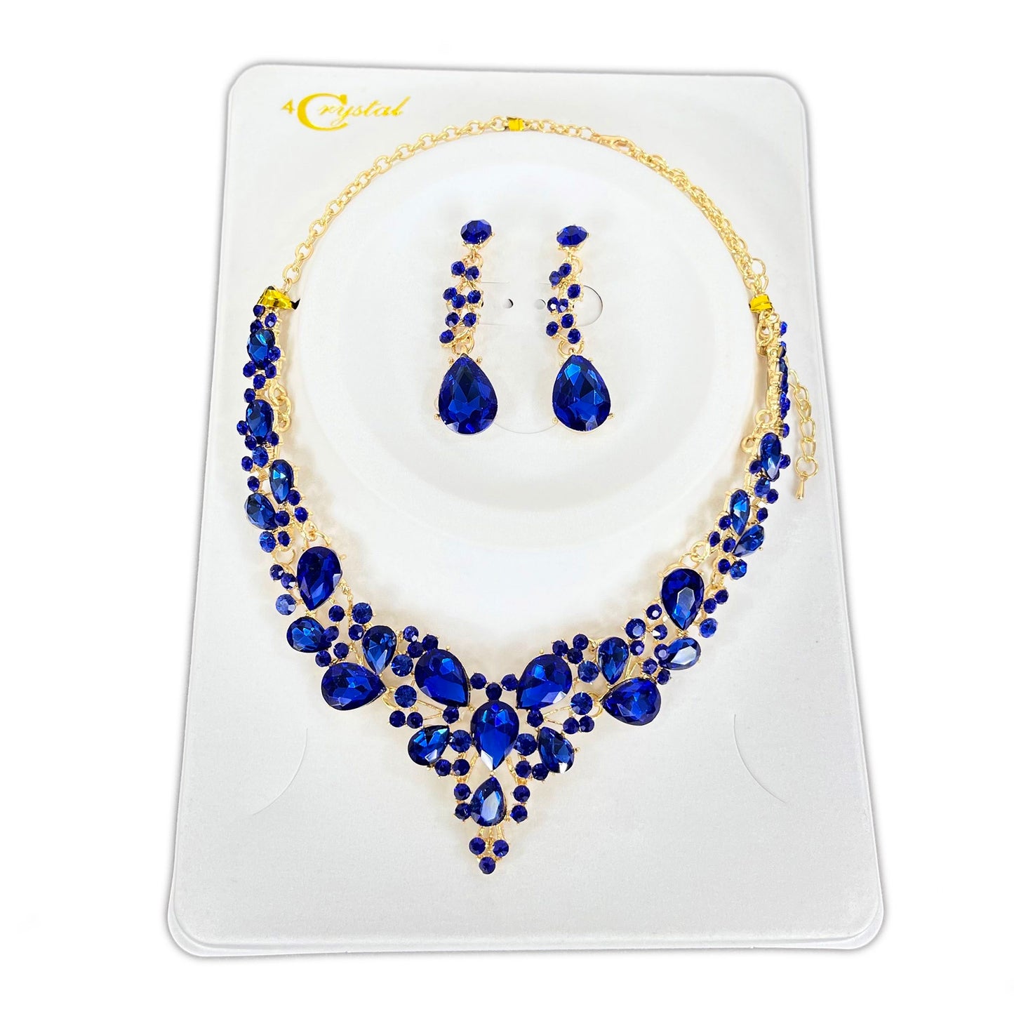 CRYSTAL NECKLACE EARRING SET 364 (2PC)