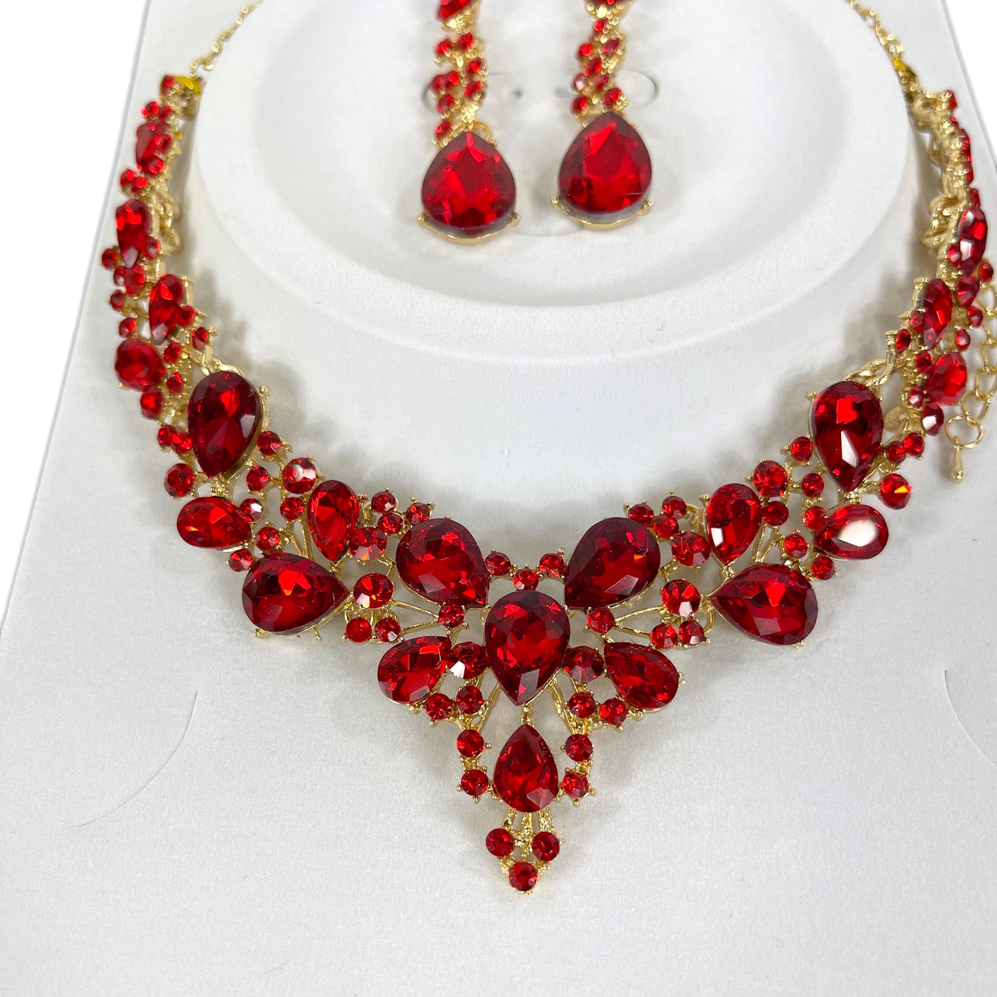 CRYSTAL NECKLACE EARRING SET 364 (2PC)