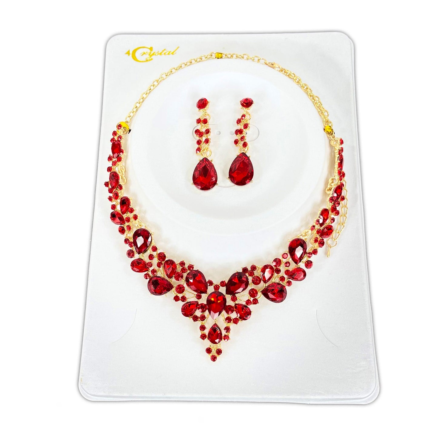 CRYSTAL NECKLACE EARRING SET 364 (2PC)