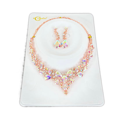 CRYSTAL NECKLACE EARRING SET 364 (2PC)