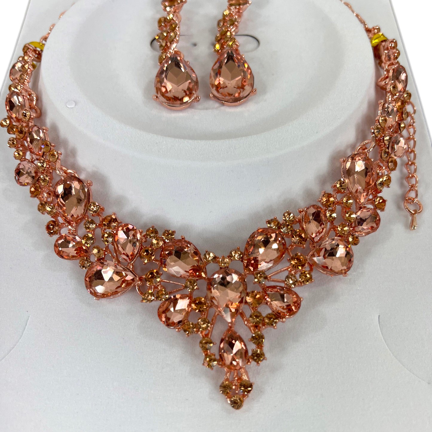 CRYSTAL NECKLACE EARRING SET 364 (2PC)