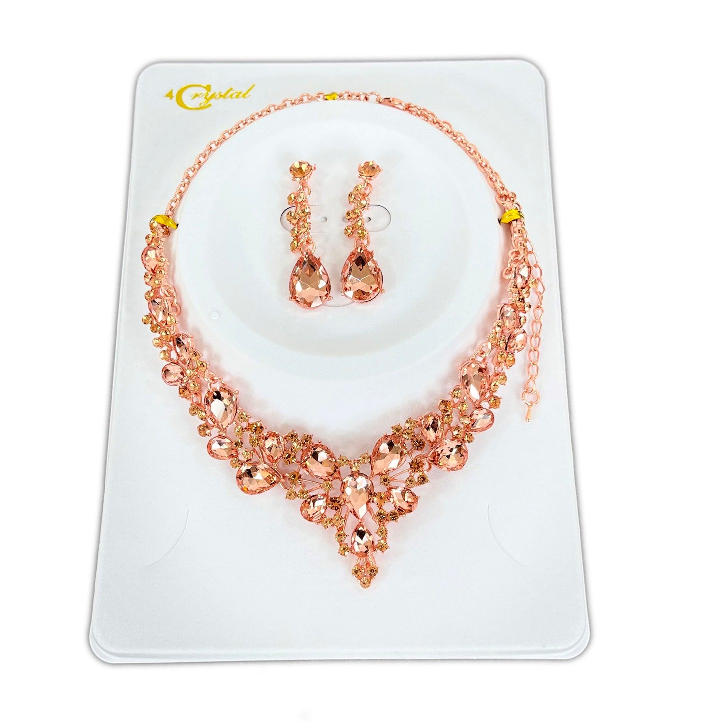 CRYSTAL NECKLACE EARRING SET 364 (2PC)