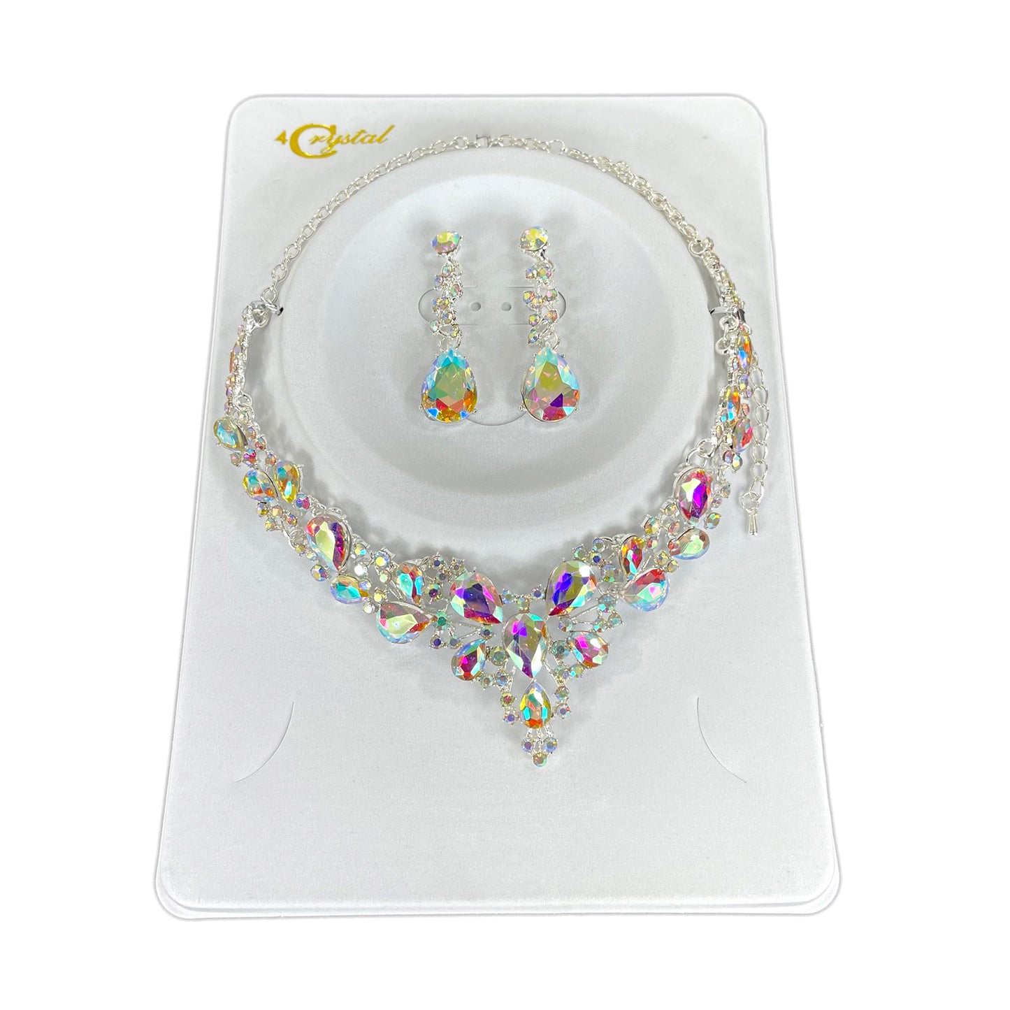 CRYSTAL NECKLACE EARRING SET 364 (2PC)