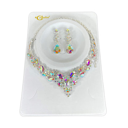 CRYSTAL NECKLACE EARRING SET 364 (2PC)