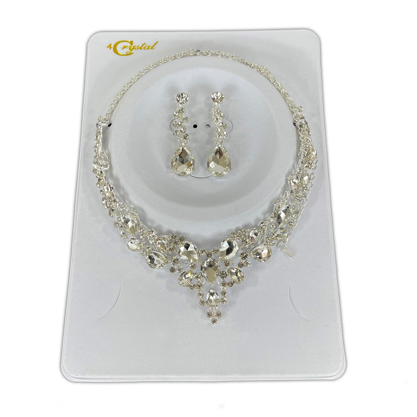 CRYSTAL NECKLACE EARRING SET 364 (2PC)