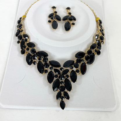 CRYSTAL NECKLACE EARRING SET 367 (2PC)