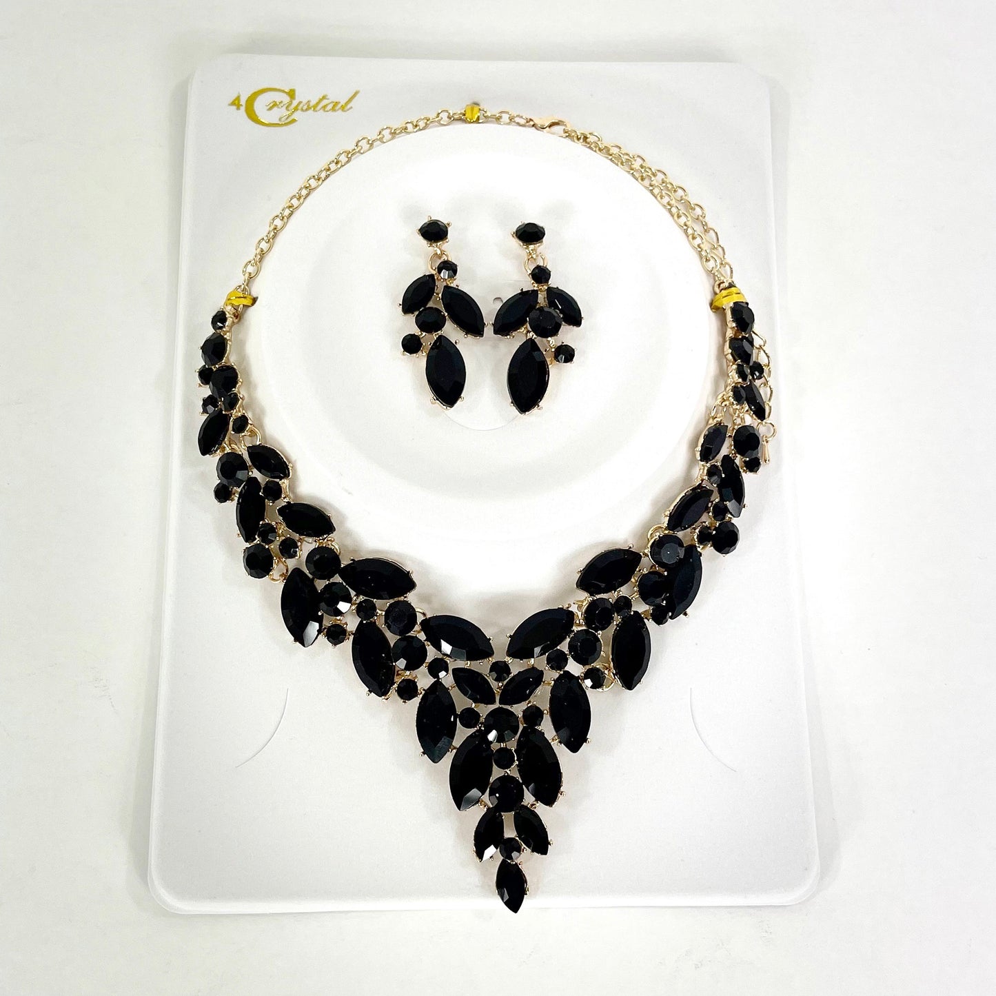 CRYSTAL NECKLACE EARRING SET 367 (2PC)