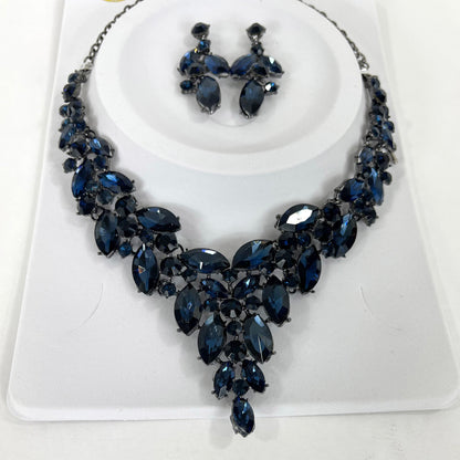 CRYSTAL NECKLACE EARRING SET 367 (2PC)