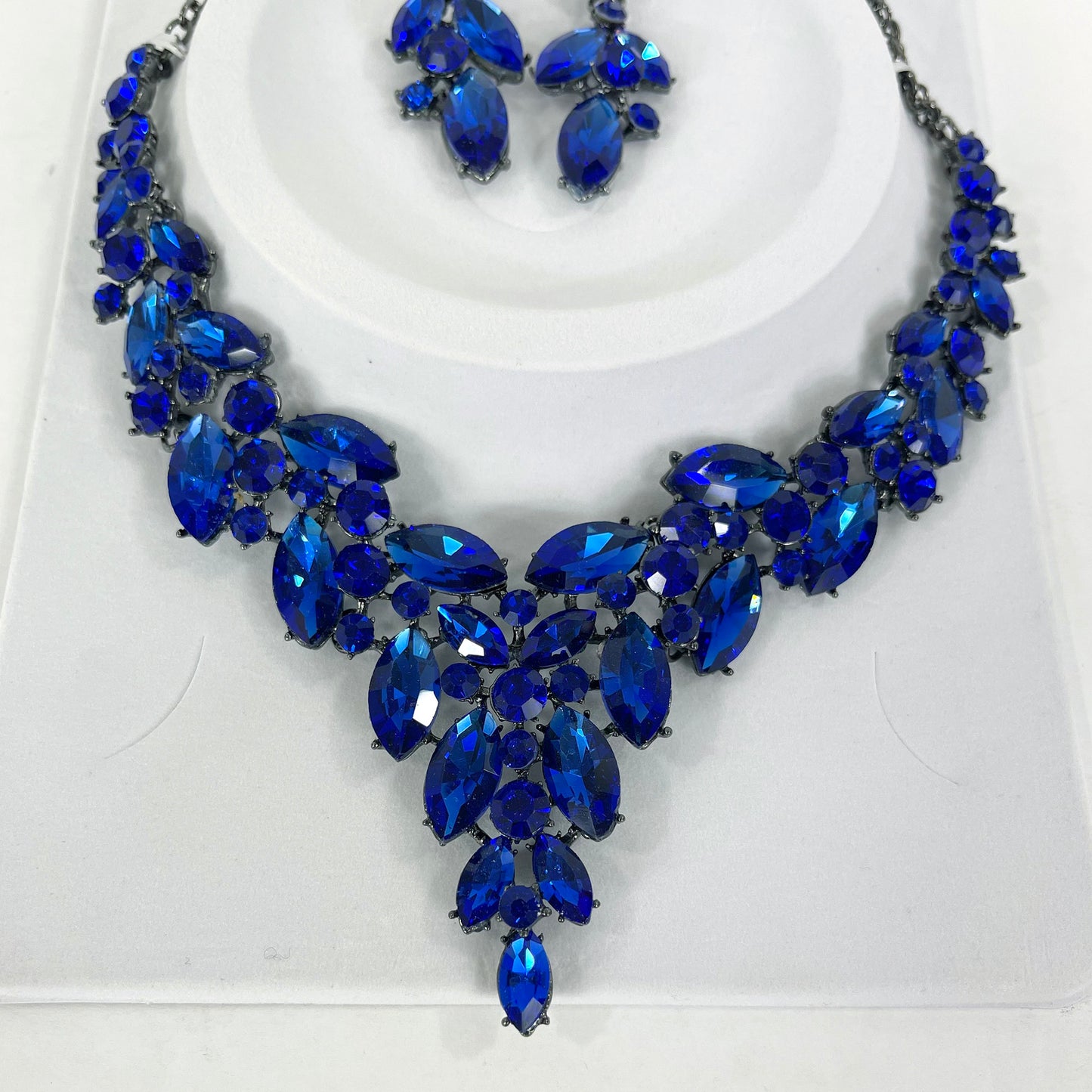 CRYSTAL NECKLACE EARRING SET 367 (2PC)