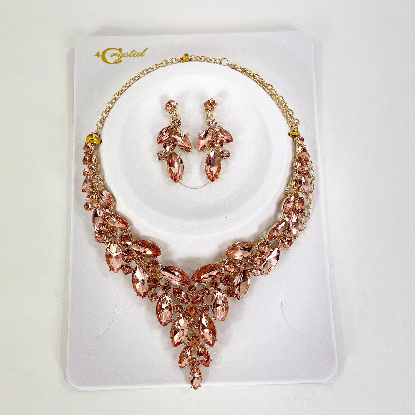 CRYSTAL NECKLACE EARRING SET 367 (2PC)