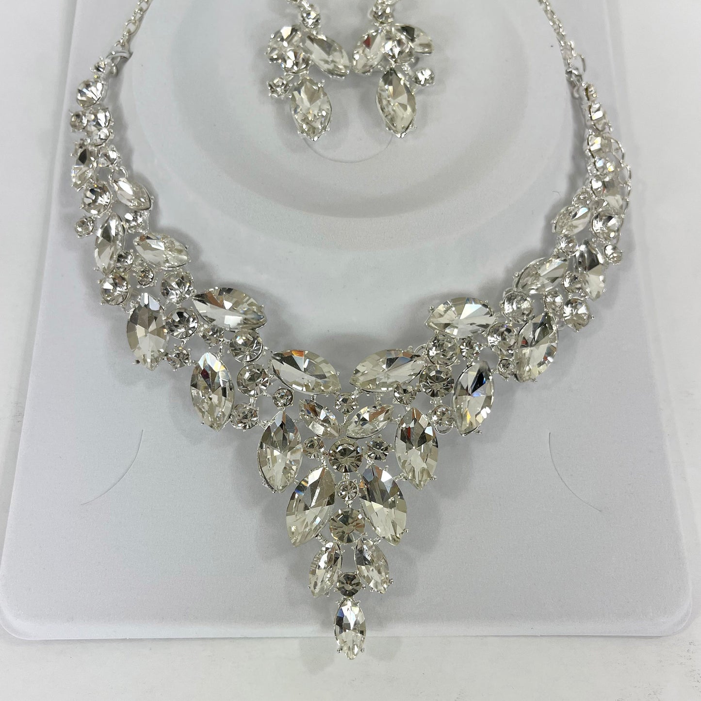 CRYSTAL NECKLACE EARRING SET 367 (2PC)