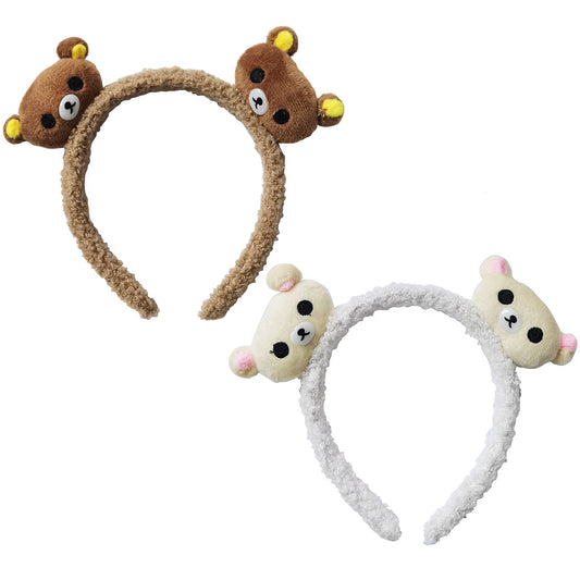 CUTE BEAR CARTOON TERRY TOWEL HEADBAND HB3228-34 (12PC)