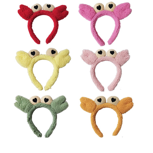 FUNNY CRAB CARTOON HEADBAND HB3228-6 (12PC)