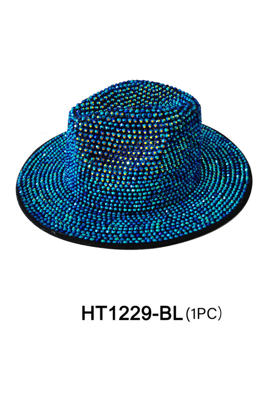 RHINESTONE FEDORA 1229