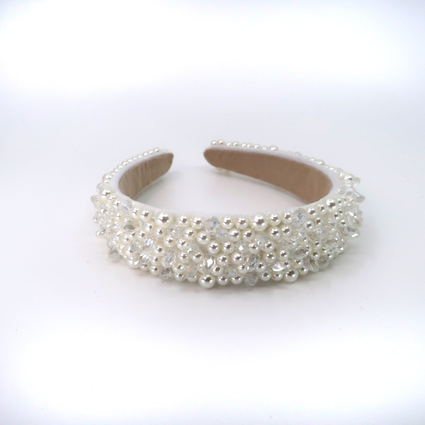 PEARL CRYSTAL DECOR HEADBAND HB224-34 (12PC)