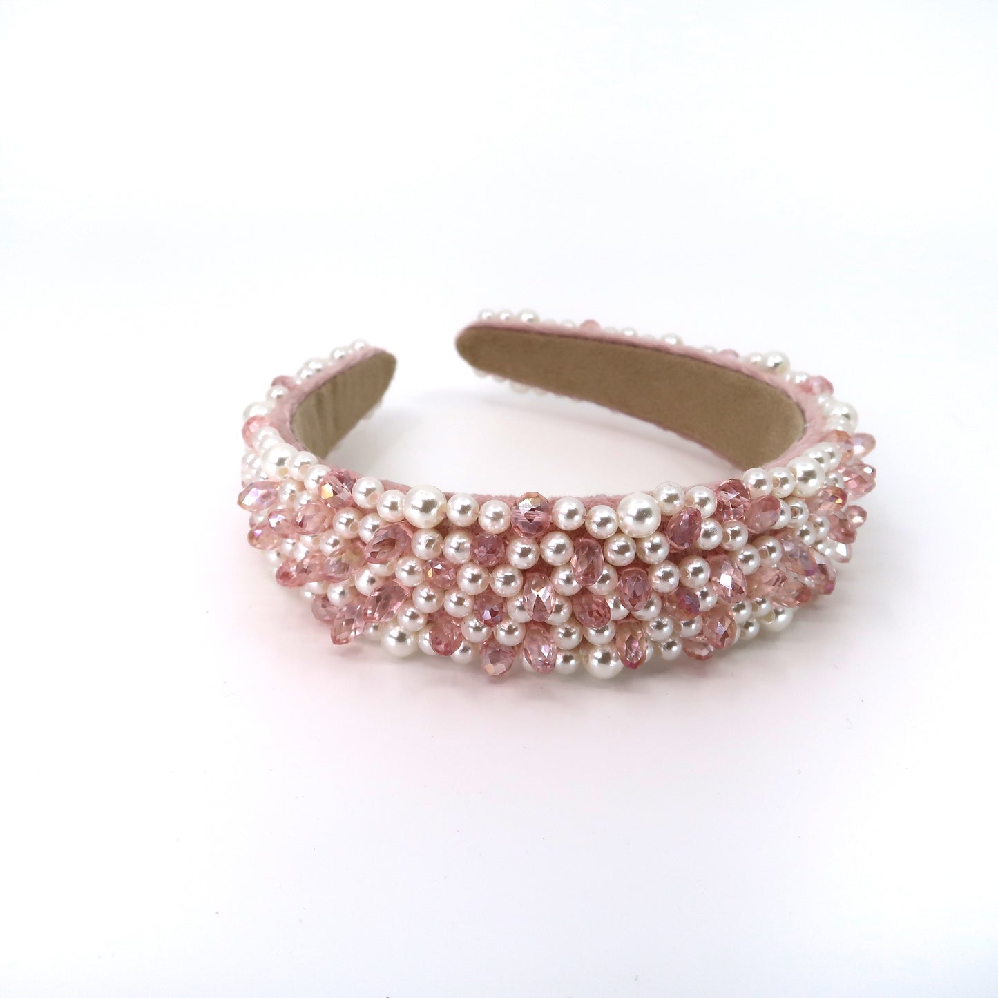 PEARL CRYSTAL DECOR HEADBAND HB224-34 (12PC)