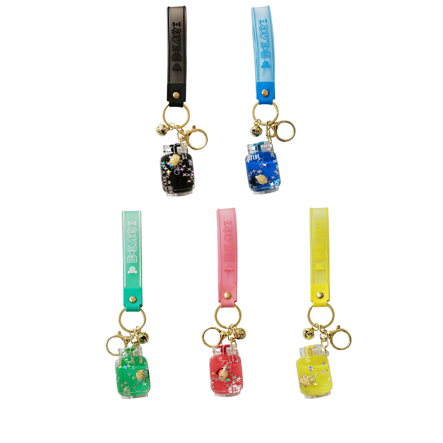 BEAR LIQUID JAR KEY CHAIN KC2830-27 (12PC)