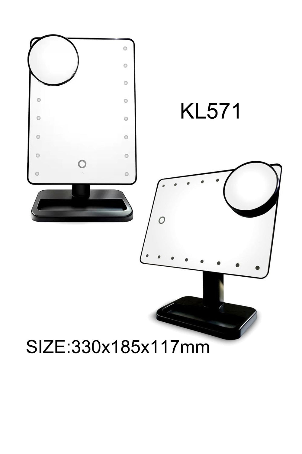 LED LIGHT SQUARE STANDING MIRROR 571 (1PC)