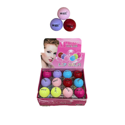 MAGIC BALL LIP BALM LB108-4 (24PC)