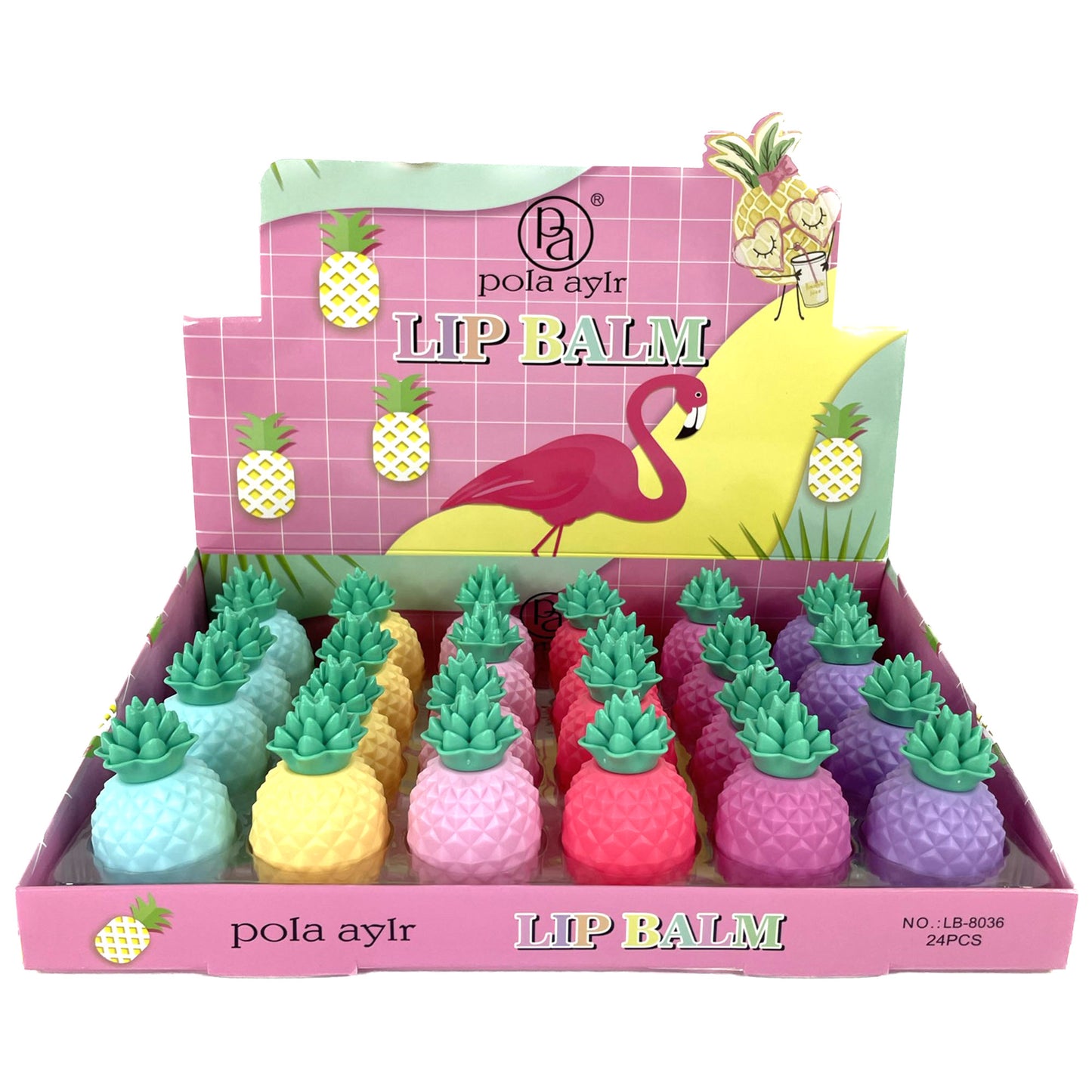 PINEAPPLE LIP BALM LB4319-1 (24PC)