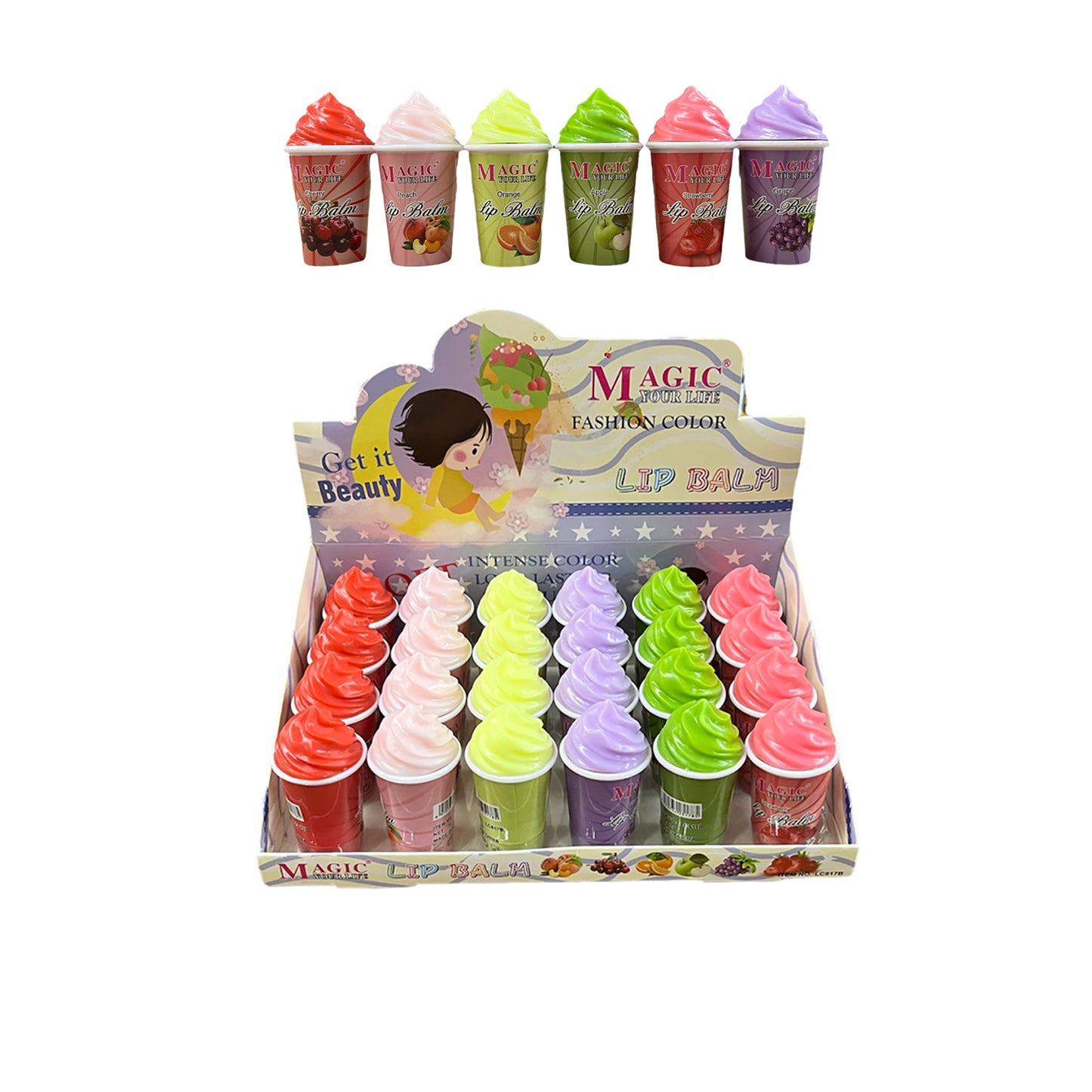 SMOOTHIE LIP BALM LB817B (24PC)