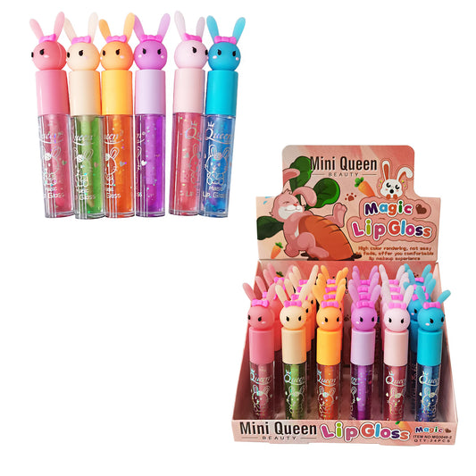 RABBIT LIP GLOSS MQ3048-2 (24PC)