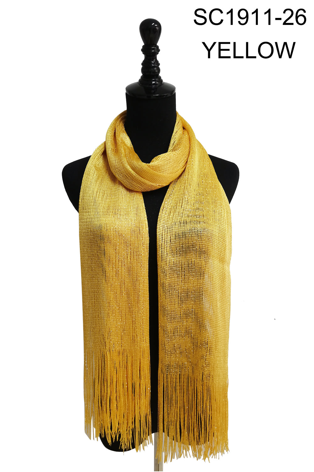 METALLIC SCARVES 1911-B (12pc)