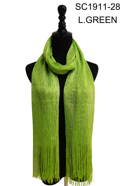 METALLIC SCARVES 1911-B (12pc)