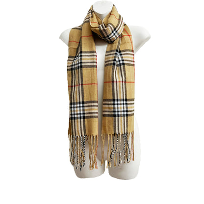 MEN'S PLAID PATTERN SCARVES SCF6528 (6PC)