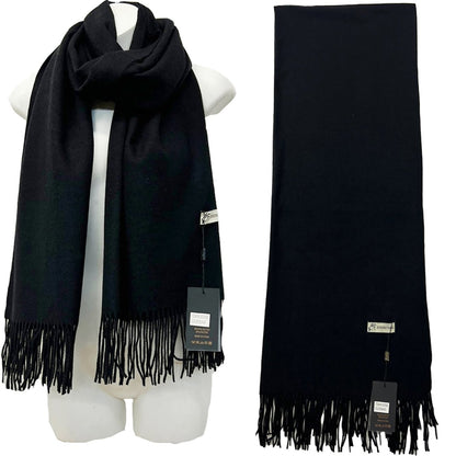 CASHMERE FEEL PLAIN SCARVES SCF825 (6PC)