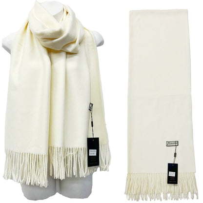 CASHMERE FEEL PLAIN SCARVES SCF825 (6PC)