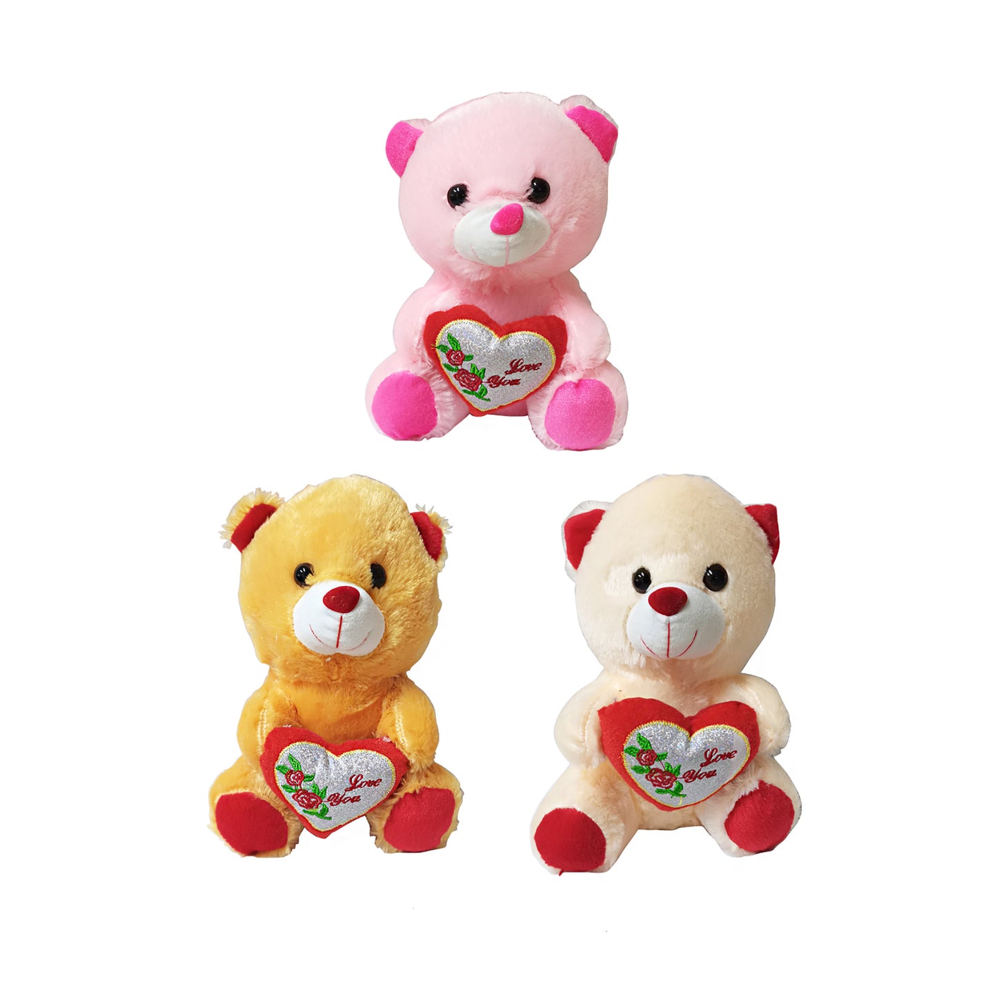 HEART BEAR PLUSH 1128-32 (12PC)