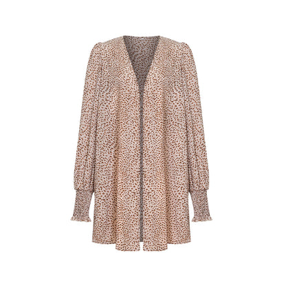 LEOPARD PATTERN CARDIGAN SS21013-46 (8PC)