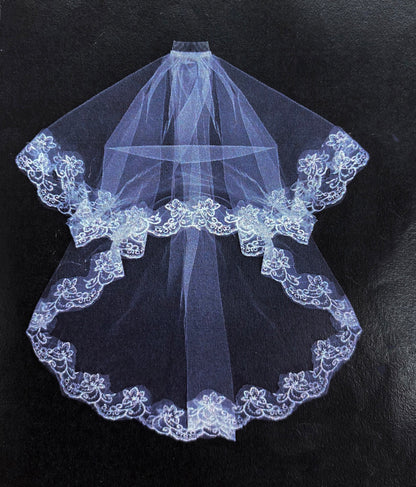 WEDDING VEIL 337-36 (3PC)