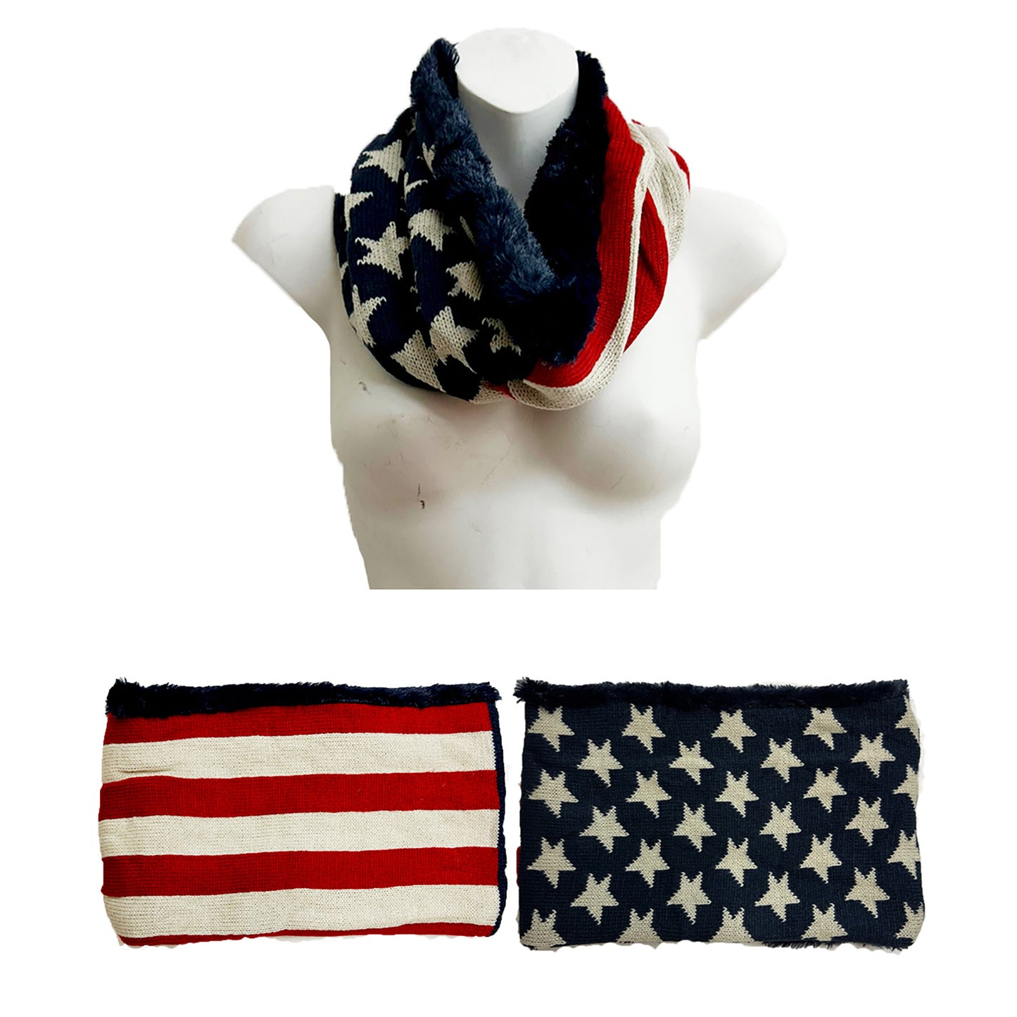 USA FLAG NECK WARMER